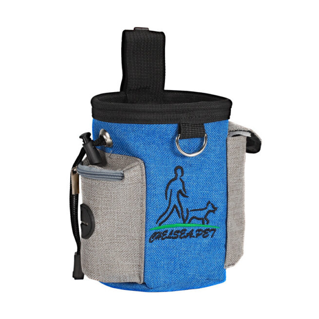 Bolsa de entrenamiento para perros, bolso para premios azul