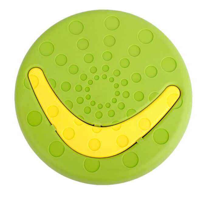 Frisbee verde para perros